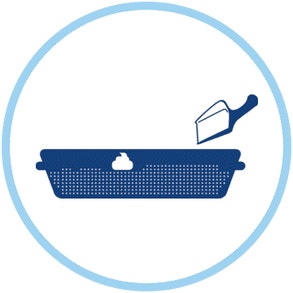 Ikona pokazująca łopatkę do usuwania odchodów